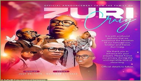 Zuri Craig Death Cause: Sudden Loss Stuns Gospel Community